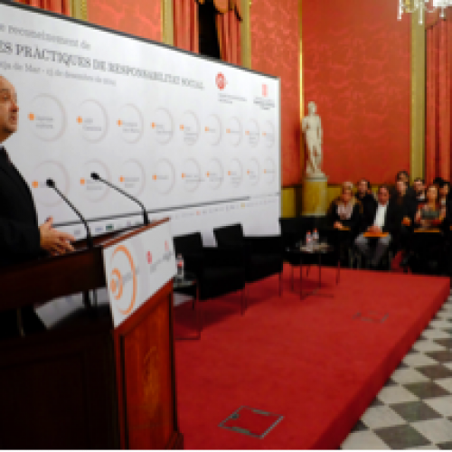 [Vídeo] Intervenció Felip Puig Acte Reconeixement Bones Pràctiques RSE Pimes 15-12-2014