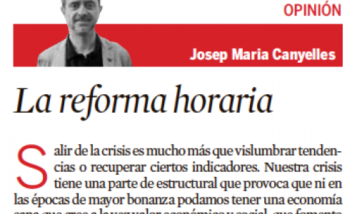 La reforma horaria