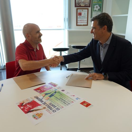 Carburos Metálicos signa un acord de col·laboració amb la Fundació Escola de Futbol Pobla de Mafumet