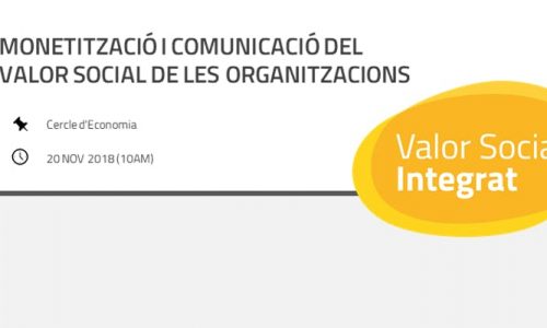 [Jornada] Monetització i comunicació del Valor Social de les organitzacions
