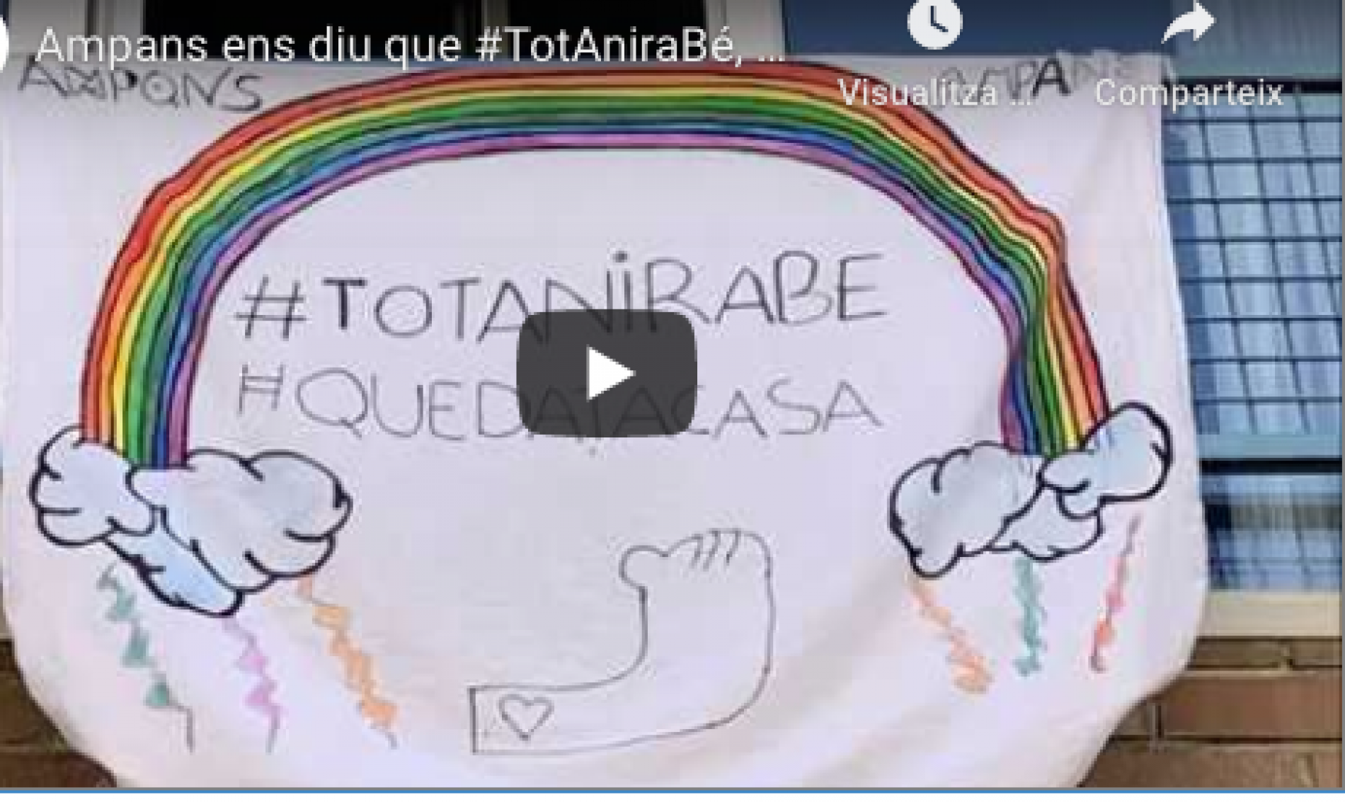 Ampans ens diu que #TotAniraBé amb música de Blaumut