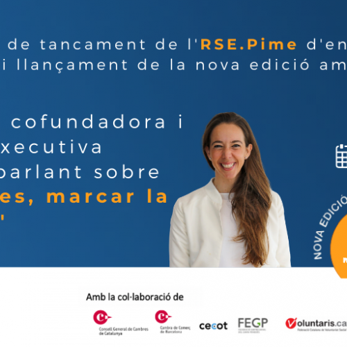 El proper 30 de juny Carlota Pi amb “RSE i Pimes, marcar la diferència” a l’acte RSE.Pime