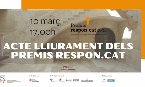 La sexta edición de los Premios Respon.cat, los premios de la RSE en Catalunya, tendrá lugar en Vilafranca