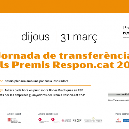 Jornada virtual de Transferència amb les guanyadores dels Premis Respon.cat 2021