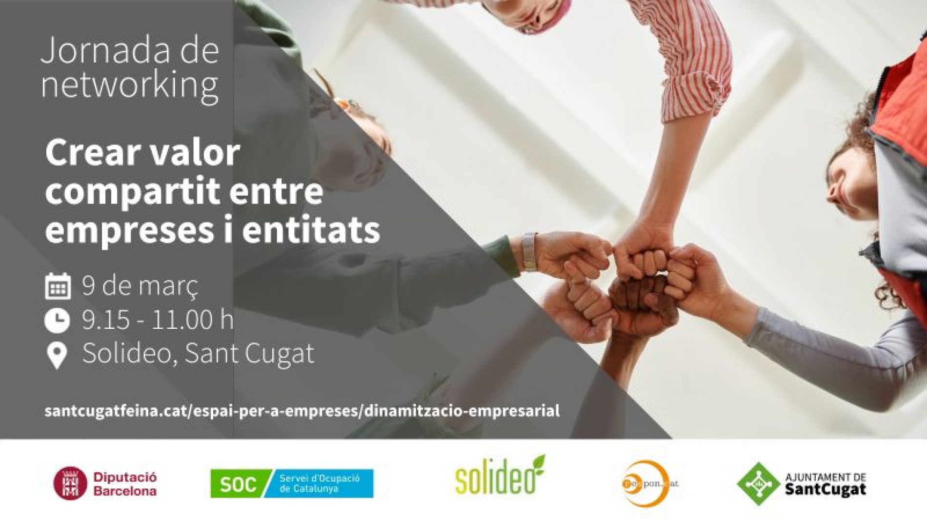 Respon.cat intervindrà a la Jornada de networking per descobrir experiències d’èxit de col·laboració entre empreses i entitats de Sant Cugat