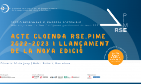 RESERVA D’AGENDA – 20 de juny: acte de cloenda de l’RSE.Pime 2022-23 i llançament de la nova edició