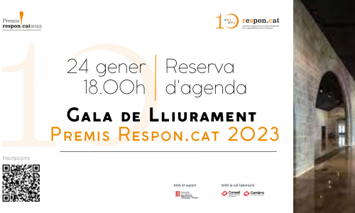 24 enero Gala de entrega de los Premios Respon.cat 2023