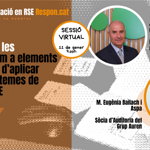 Jornada “El lideratge i les persones com a elements clau a l’hora d’aplicar normes i sistemes de gestió en RSE”