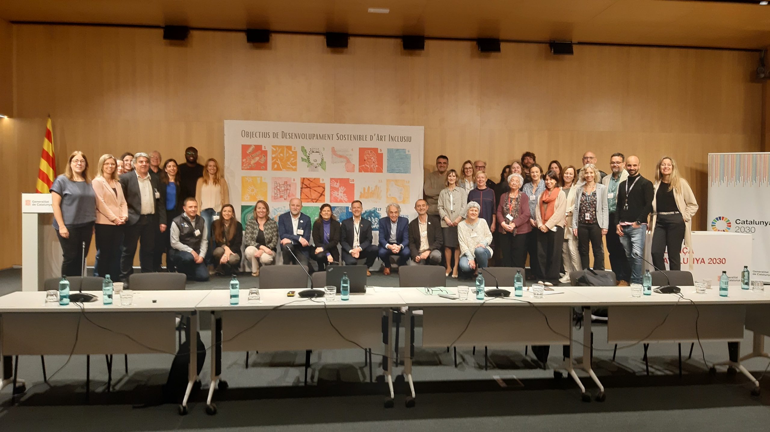 Photocall ODS Art Inclusiu Aliança Catalunya 2030