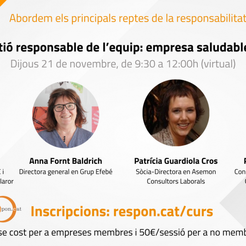 La gestió responsable de l’equip: empresa saludable i feliç