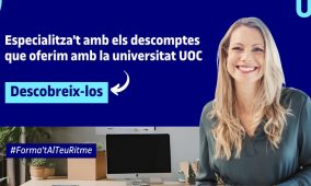 Especialitzeu-vos amb els descomptes que oferim amb la universitat UOC