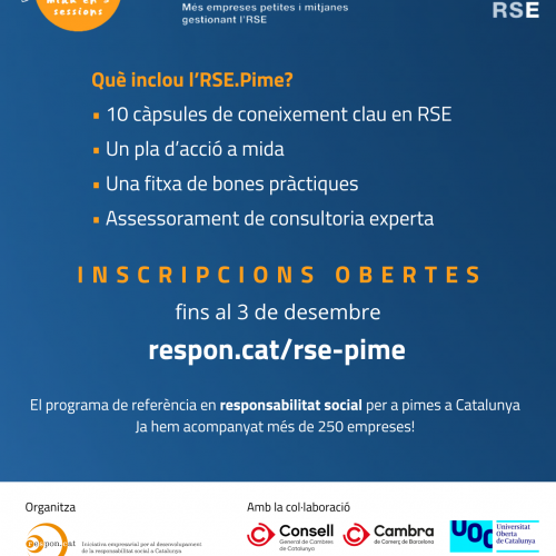 Obertes les inscripcions a l’RSE.Pime!