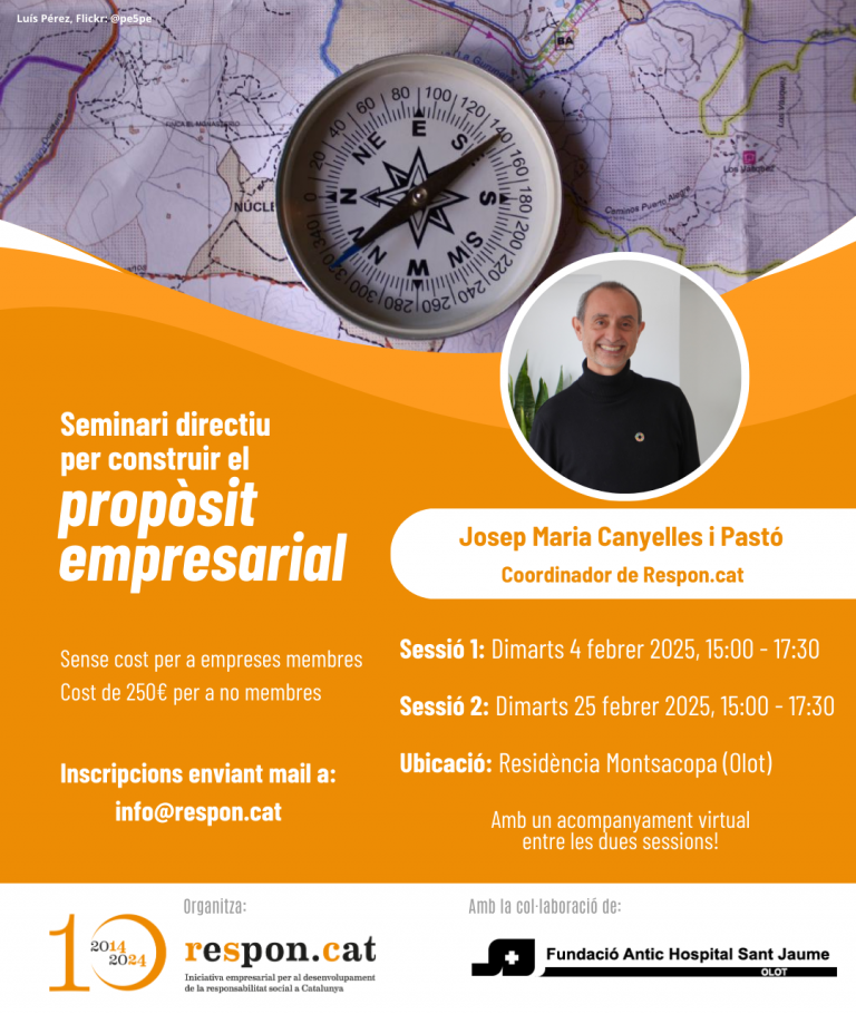 Seminari directiu per construir el propòsit empresarial Olot