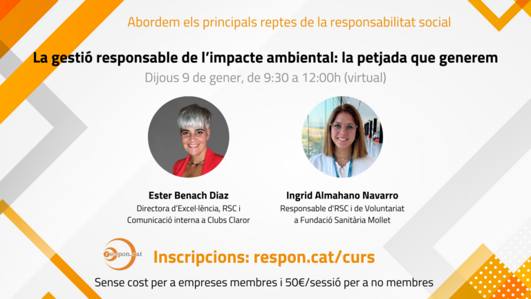 La gestió responsable de l’impacte ambiental la petjada que generem