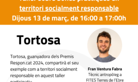 Taller sobre buenas prácticas en territorio socialmente responsable: ¡Inscripciones abiertas en las Jornadas de Transferencia de los Premios Respon.cat 2024!