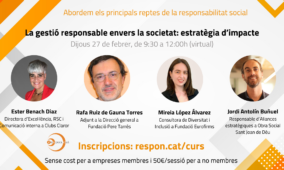 ¡Inscripciones abiertas! La gestión responsable hacia la sociedad: estrategia de impacto