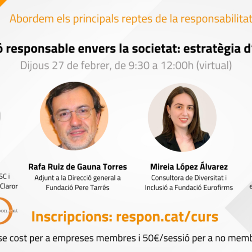 ¡Inscripciones abiertas! La gestión responsable hacia la sociedad: estrategia de impacto