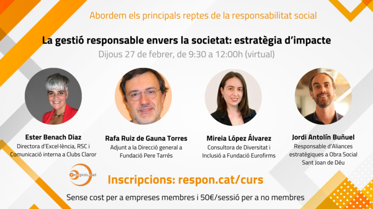 La gestió responsable envers la societat estratègia d’impacte