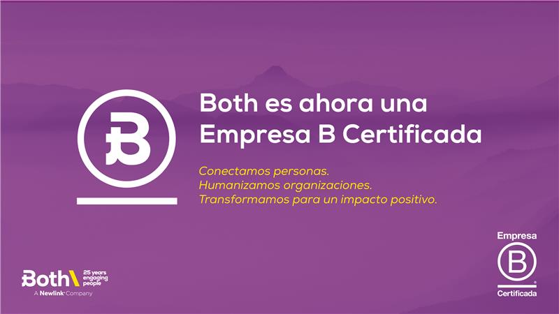 Both. A Newlink Company es converteix en empresa B Corp superant la mitjana espanyola de les empreses del seu sector i mida