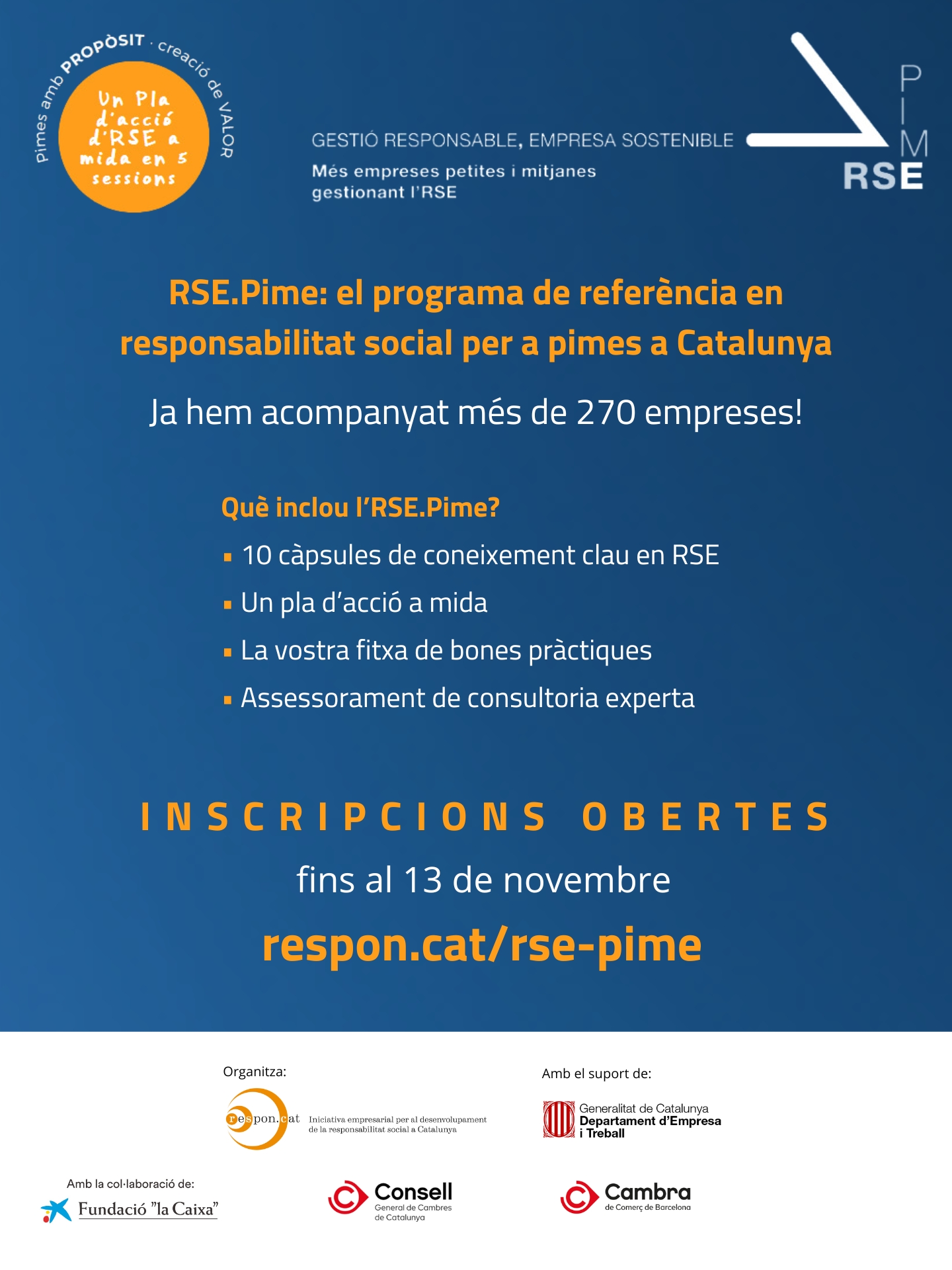 RSE.Pime 2026 2n termini Caixa Cambres