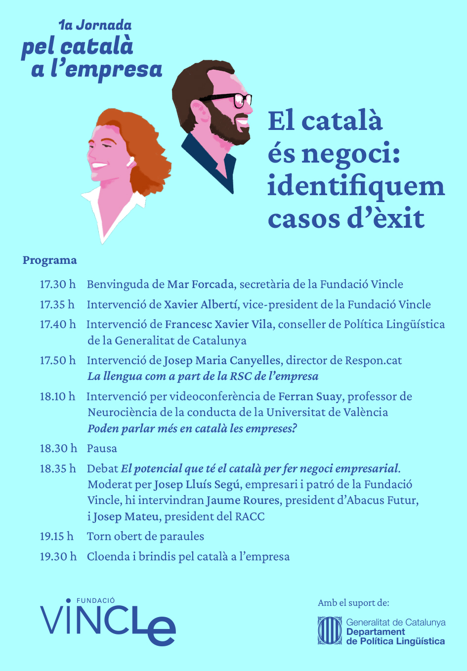Programa 1a Jornada pel catala a l'empresa - Fundació Vincle