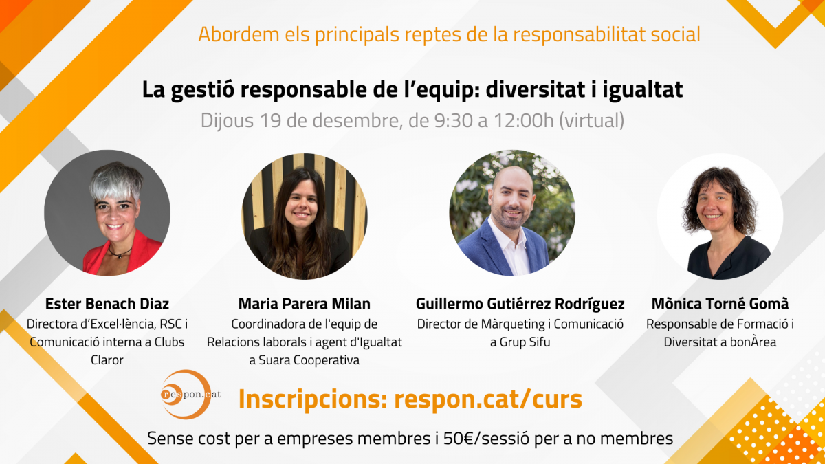 La gestió responsable de l’equip diversitat i igualtat